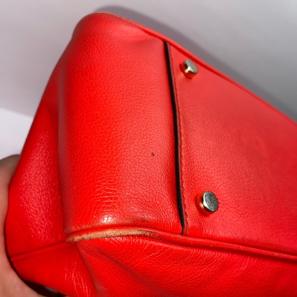 Kate Spade Primrose Hill Goldie Satchel Geranium Pink Leather Crossbody Bag - Picture 11 of 12